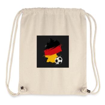 Carte rétro paysagère allemande Design vintage - Sac à cordon recyclé Stanley/Stella - blanc naturel - Devant
