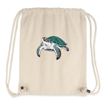 Schildkröte - Stanley/Stella recycelter Gym Bag - Naturweiß - Vorne