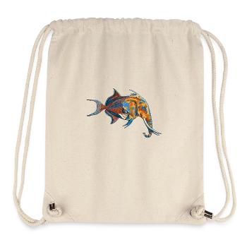 Phantastisches Lebewesen: Halb Elefant, halb Fisch - Stanley/Stella recycelter Gym Bag - Naturweiß - Vorne