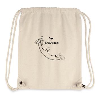 The groom on his way to the smallest handcuff - Stanley/Stella Recycled Gym Bag - natural - Front