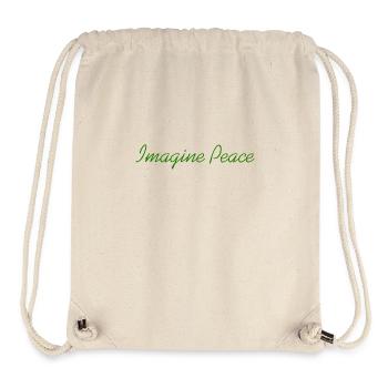 Imagine Peace - Stanley/Stella Recycled Gym Bag - natural - Front