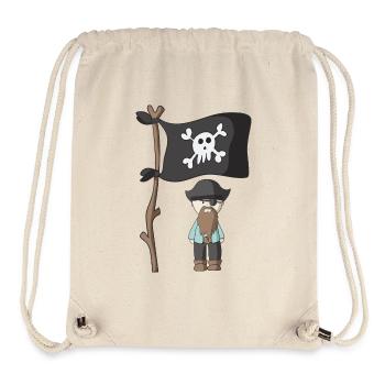 Pirat - Stanley/Stella recycelter Gym Bag - Naturweiß - Vorne