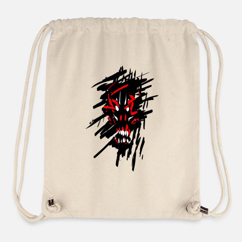Teufel Horror Graffiti - Stanley/Stella recycelter Gym Bag - Naturweiß