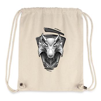 Wolf Tattoo Design - Stanley/Stella Recycled Gym Bag - natural - Front