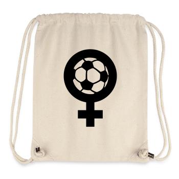 Le football féminin - Sac à cordon recyclé Stanley/Stella - blanc naturel - Devant