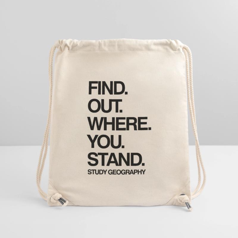 Study Geography Stanley/Stella Recycled Gym Bag