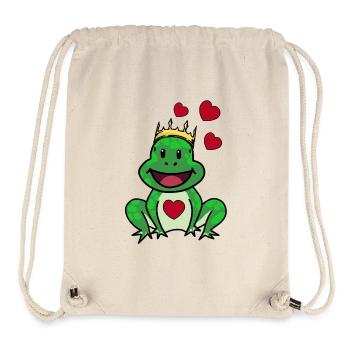 Fairytale Prince King Frog Love Relationship Children - Stanley/Stella Recycled Gym Bag - natural - Front