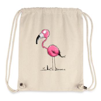 Pink Flamingo - Stanley/Stella Recycled Gym Bag - natural - Front