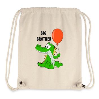 Großer Bruder Niedliches Tier - Stanley/Stella recycelter Gym Bag - Naturweiß - Vorne