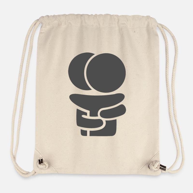 Câlins gratuits V.3 - Sac à cordon recyclé Stanley/Stella - blanc naturel