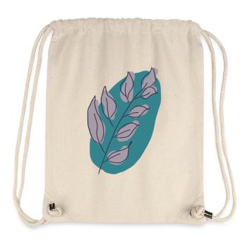 Feuilles - Sac à cordon recyclé Stanley/Stella - blanc naturel - Devant