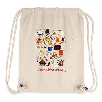 Leckere Weihnachten! - Stanley/Stella recycelter Gym Bag - Naturweiß - Vorne