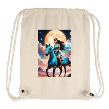 Cadeau de la mère de conception personnalisée - Sac à cordon recyclé Stanley/Stella - blanc naturel - Devant