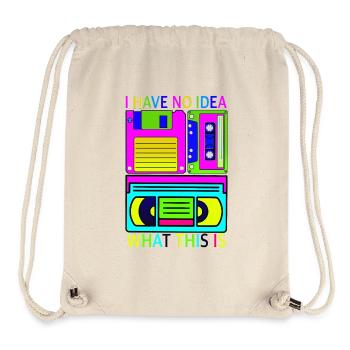 Music, Retro, Heavy Metal, Hard Rock, Punk, Vinyl, Pop - Stanley/Stella Recycled Gym Bag - natural - Front