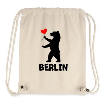 Berlin Bär - Stanley/Stella recycelter Gym Bag - Naturweiß - Vorne