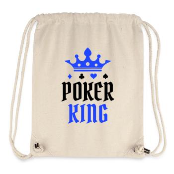 Jeux d’argent Casino Poker Déclaration du joueur professionnel Roi - Sac à cordon recyclé Stanley/Stella - blanc naturel - Devant