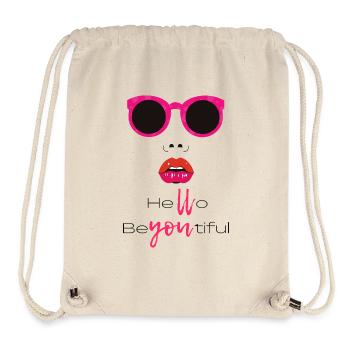 Hello BeYOUtiful Bold Art - Stanley/Stella Recycled Gym Bag - natural - Front