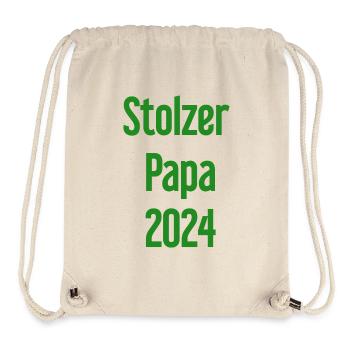 Proud Dad 2024 – for new fathers - Stanley/Stella Recycled Gym Bag - natural - Front