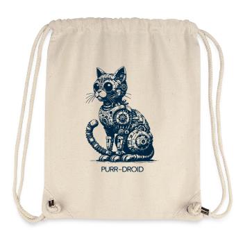 Purr Droid - Stanley/Stella recycelter Gym Bag - Naturweiß - Vorne