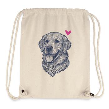 Golden Retriever – Freundlich, Treu & Herzlich - Stanley/Stella recycelter Gym Bag - Naturweiß - Vorne
