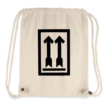 Aufrecht lagern - Stanley/Stella recycelter Gym Bag - Naturweiß - Vorne