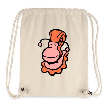 snail shell snail slug smiles sweetly - Stanley/Stella Recycled Gym Bag - natural - Front