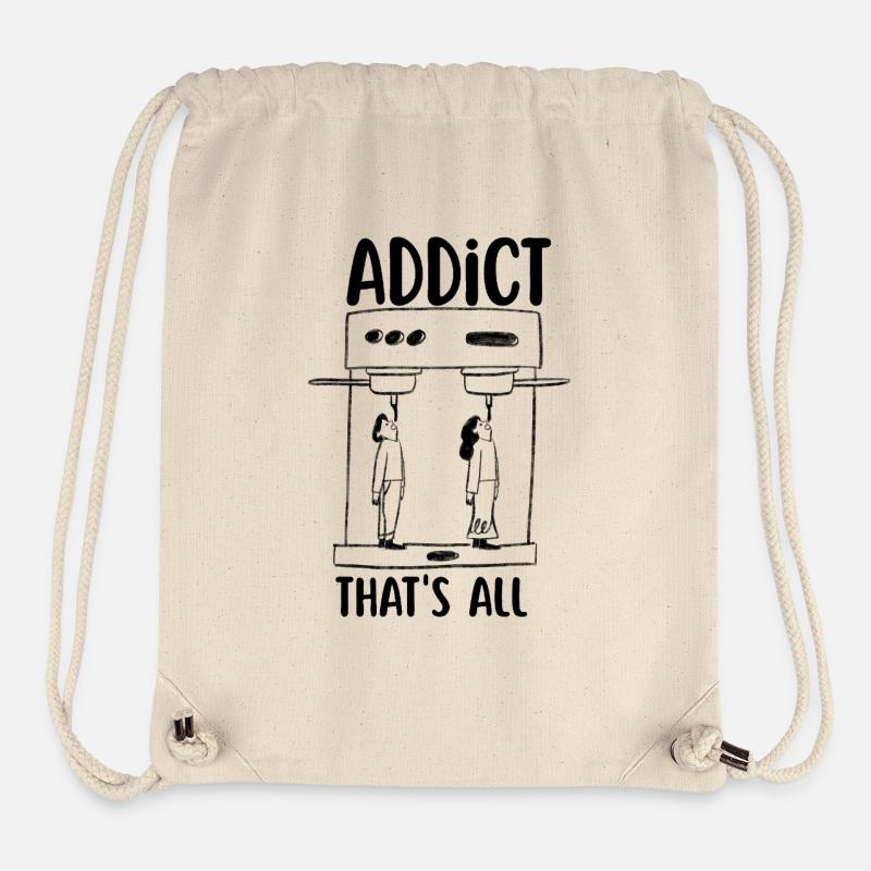 Coffee addict - Stanley/Stella Recycled Gym Bag - natural