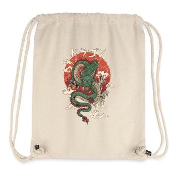 Großer Japanischer Drache: Jungjunger - Stanley/Stella recycelter Gym Bag - Naturweiß - Vorne
