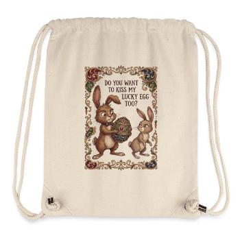 Lucky Egg Art - Stanley/Stella Recycled Gym Bag - natural - Front
