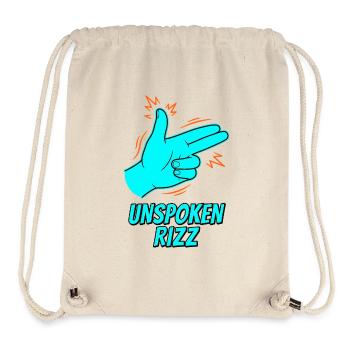 Unspoken Rizz Hand Zeichen - Stanley/Stella recycelter Gym Bag - Naturweiß - Vorne