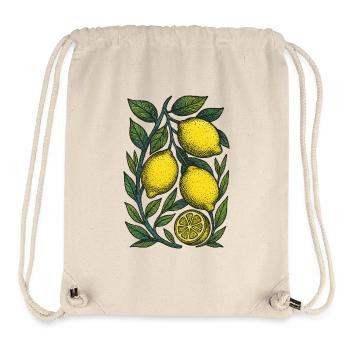 Lemon Branch Botanischer Druck - Stanley/Stella recycelter Gym Bag - Naturweiß - Vorne