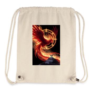 Zinnoberer Vogel (Zhuque) – Feuergeist des Südens - Stanley/Stella recycelter Gym Bag - Naturweiß - Vorne