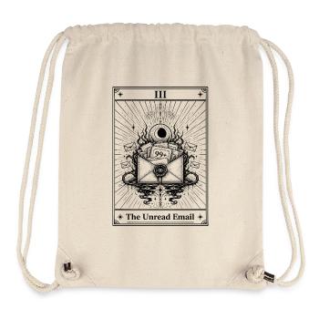 Email non lu | Carte de tarot tous les jours - Sac à cordon recyclé Stanley/Stella - blanc naturel - Devant