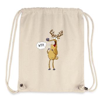 Surprised deer - Stanley/Stella Recycled Gym Bag - natural - Front