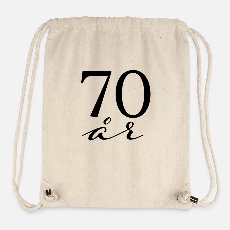 70 ans - Sac à cordon recyclé Stanley/Stella - blanc naturel