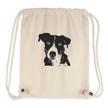 Dog Pet Barking Bello Puppy Dog Dog Snout - Stanley/Stella Recycled Gym Bag - natural - Front