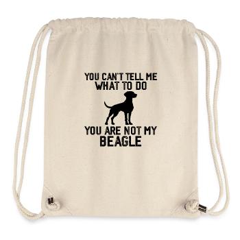 Funny Beagle Men Women Hound Beagle Dog Lovers - Sac à cordon recyclé Stanley/Stella - blanc naturel - Devant