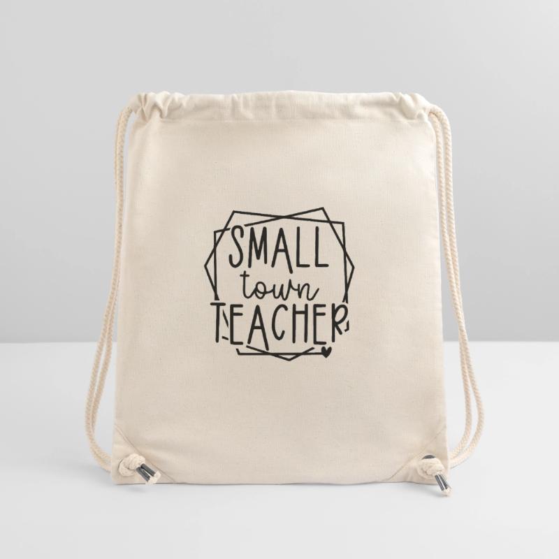 Small Town Teacher Heart Graphic for Educators Stanley/Stella Recycled Gym Bag