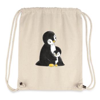 Penguins cuddle - Stanley/Stella Recycled Gym Bag - natural - Front