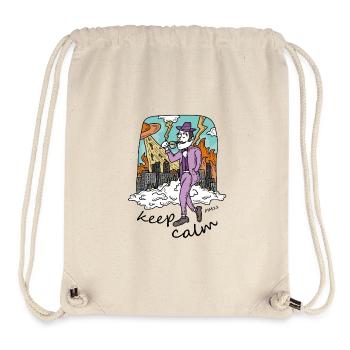 keep calm - Stanley/Stella recycelter Gym Bag - Naturweiß - Vorne
