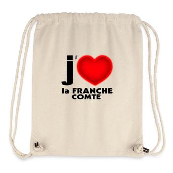 Ich liebe Franche Comte - Stanley/Stella recycelter Gym Bag - Naturweiß - Vorne