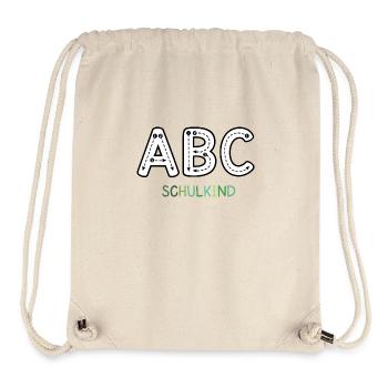ABC Écolier - Sac à cordon recyclé Stanley/Stella - blanc naturel - Devant