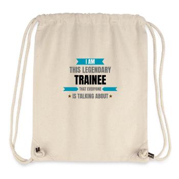 Trainee is legendary - Stanley/Stella Recycled Gym Bag - natural - Front