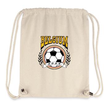 Belgium Retro College Look Style Football - Stanley/Stella Recycled Gym Bag - natural - Front