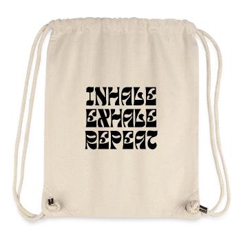 INHALE EXHALE REPEAT - Stanley/Stella recycelter Gym Bag - Naturweiß - Vorne