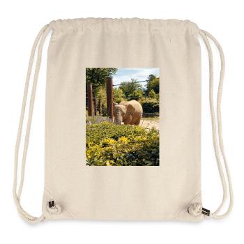 Elephant Zoo Sommertag sonnig - Stanley/Stella recycelter Gym Bag - Naturweiß - Vorne