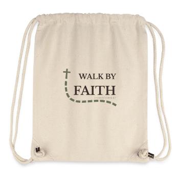 Walk by Faith | 2 Corinthians 5:7 - Stanley/Stella Recycled Gym Bag - natural - Front