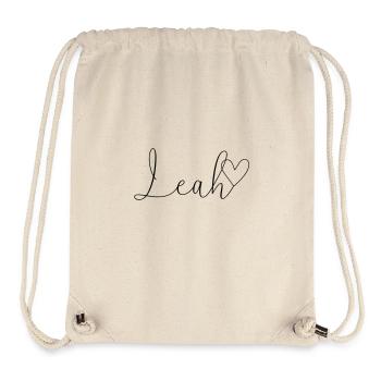 Leah Name First Name Girl - Stanley/Stella Recycled Gym Bag - natural - Front