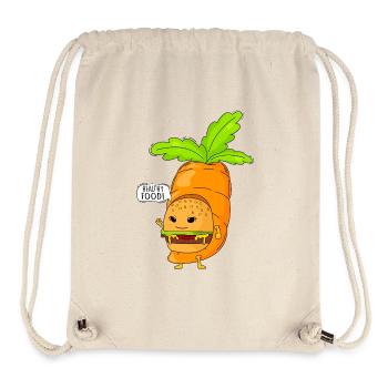 Gesundes Essen und Humor - Stanley/Stella recycelter Gym Bag - Naturweiß - Vorne