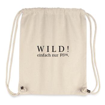 WILD! just wild. - Stanley/Stella Recycled Gym Bag - natural - Front